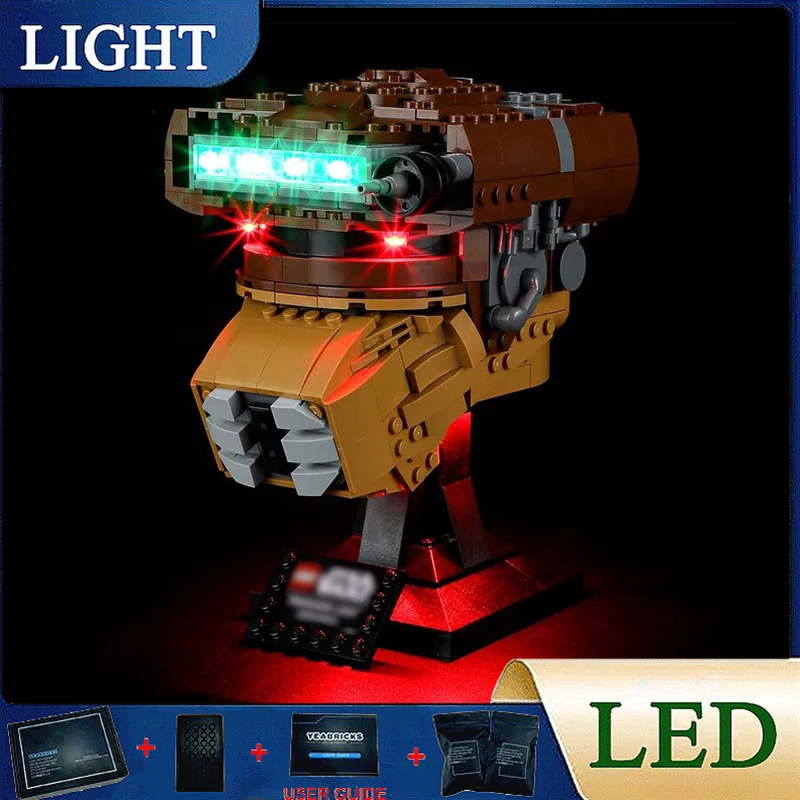 DIY LED Light Kit For LEGO 75351 Princess Helmet (Only LED Light,Without Blocks Model)