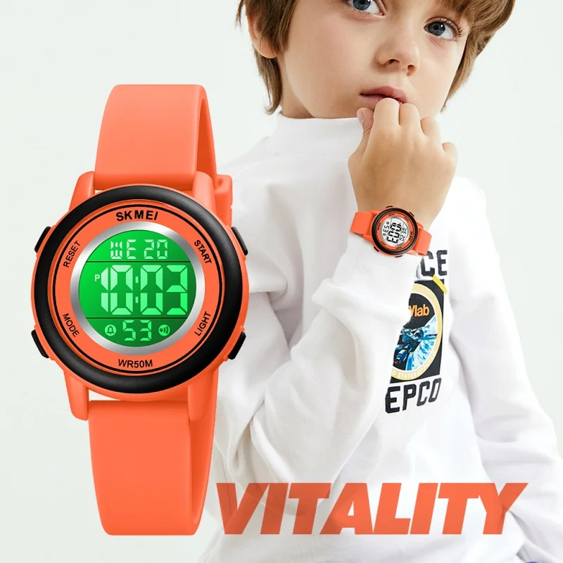 SKMEI 1721 Student Digital Watch Montre Enfant Boys and Girls Sports Children's Watch Color LED Electronic Watch reloj niño