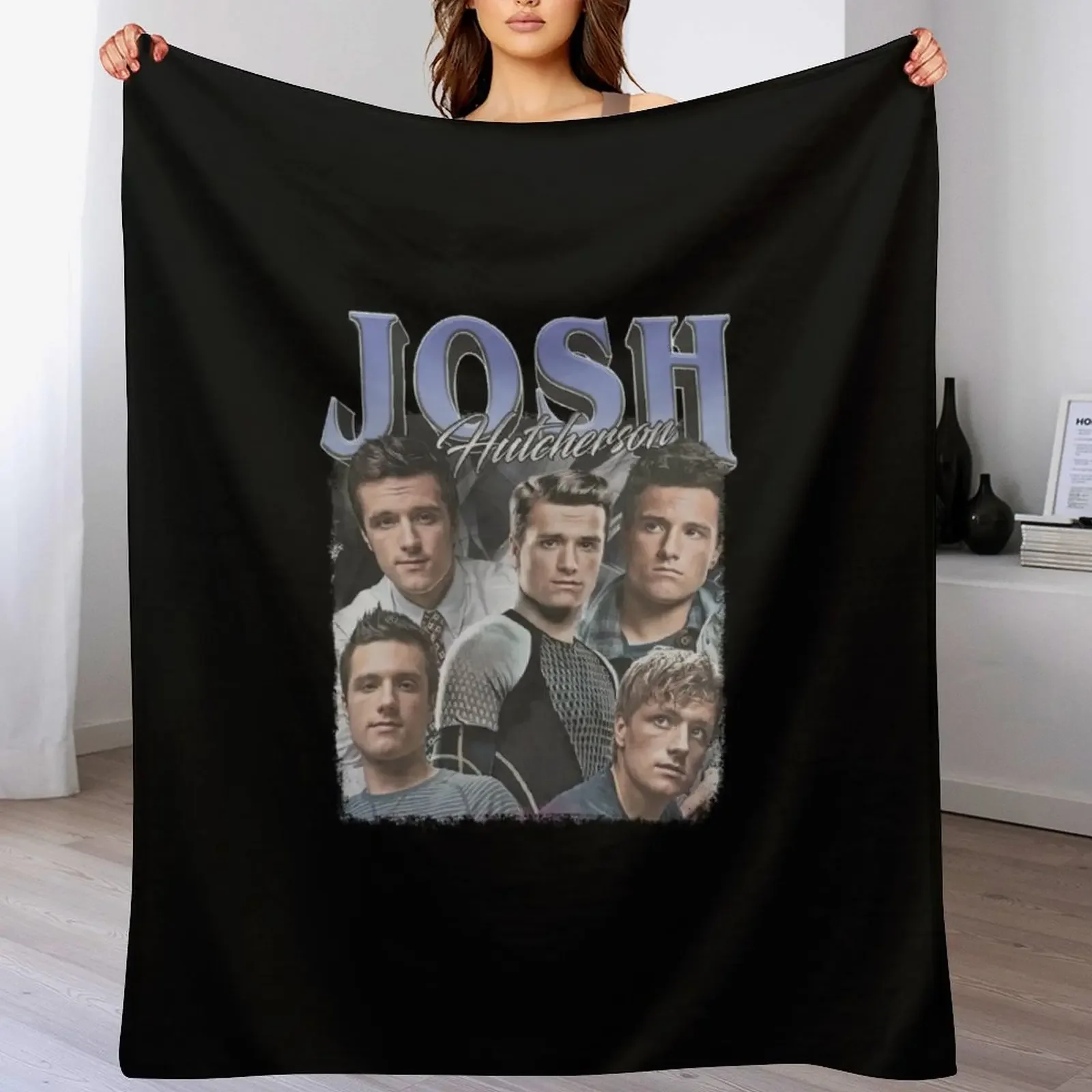 

Josh Hutcherson retro Throw Blanket Warm Napping Blanket for Office Couch Bed