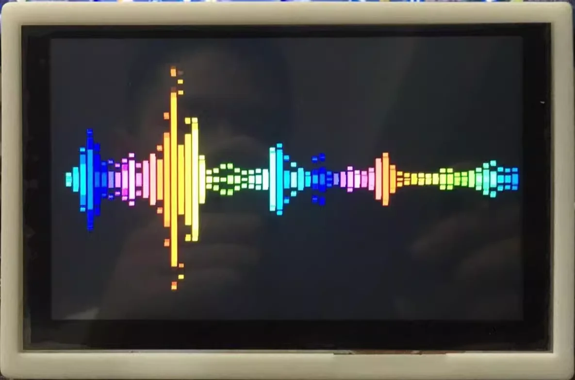 Tela LCD de 5 polegadas controlada por voz para música de carro medidor de nível UV display de espectro