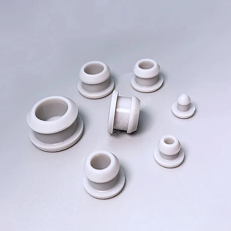 Silicone Rubber Snap-on Hole Plugs 2.5 3 3.5-50.6mm Blanking End Caps Seal Stopper Pipe Tube Inserts Bung Black/Grey/Clear/White