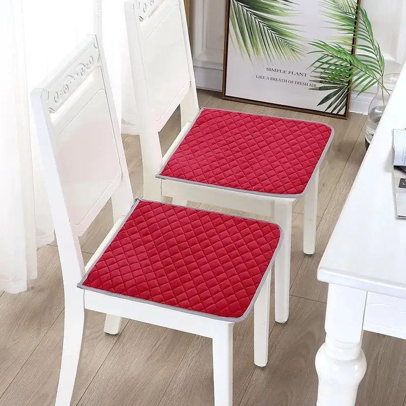 Solid Color Dutch Velvet Seat Cushion, Living Room, Dining Chair, Non-slip Mat, Universal Home Decor, Sitting Pad, Four Seasons