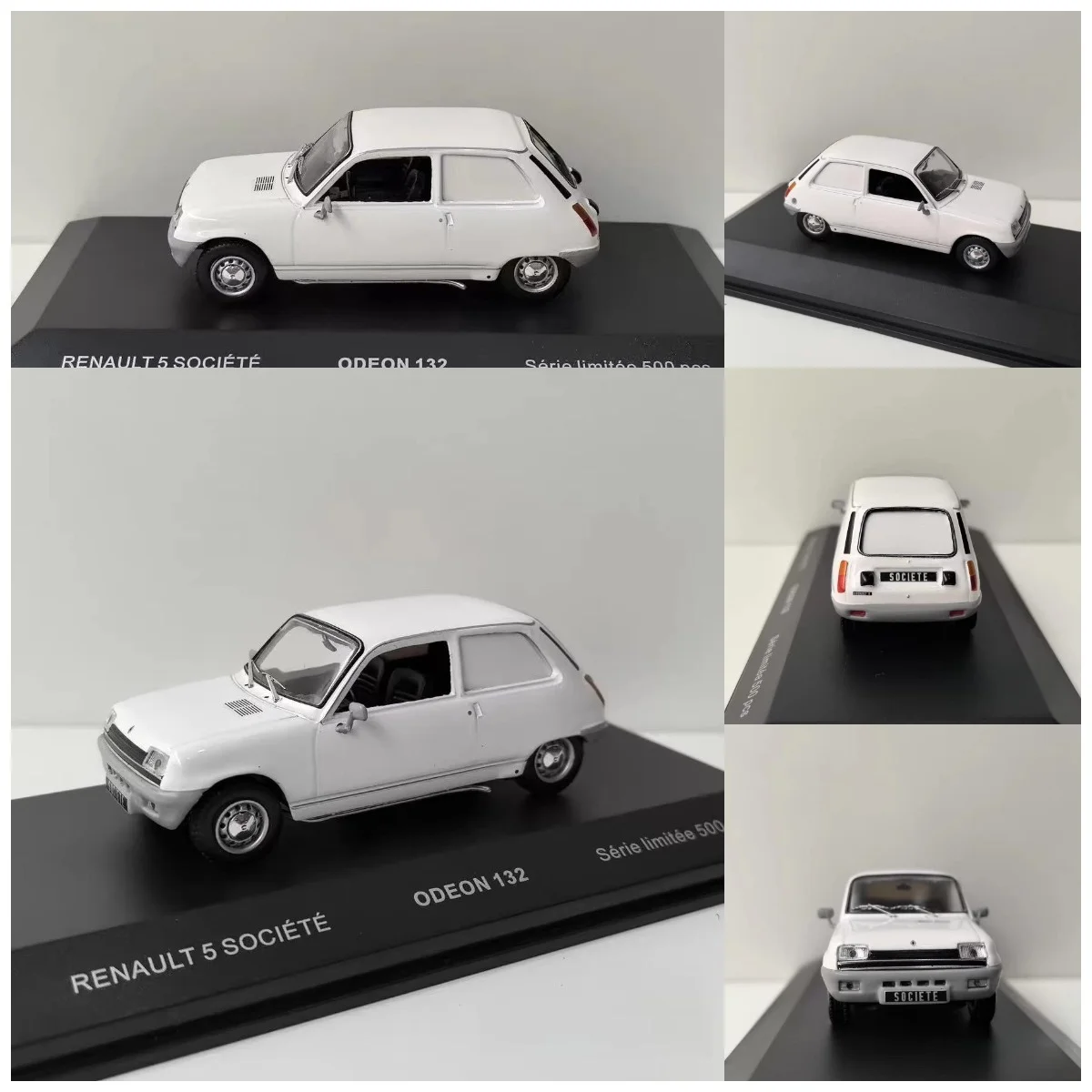 There Are Some Adhesive Marks on The Wiper Blade Box Cracking ODEON Diecast 1/43 Scale RENAULT 5 SOCIETE 25 Alloy Car Model
