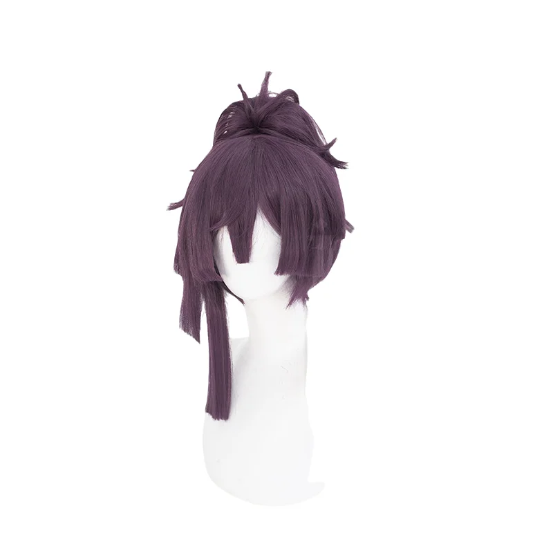 Hell Paradise Jigokuraku Yuzuriha Cos Wig 45cm Purple Heat-resistant Synthetic Hair Halloween Party Cosplay Anime Wigs+ Wig Cap