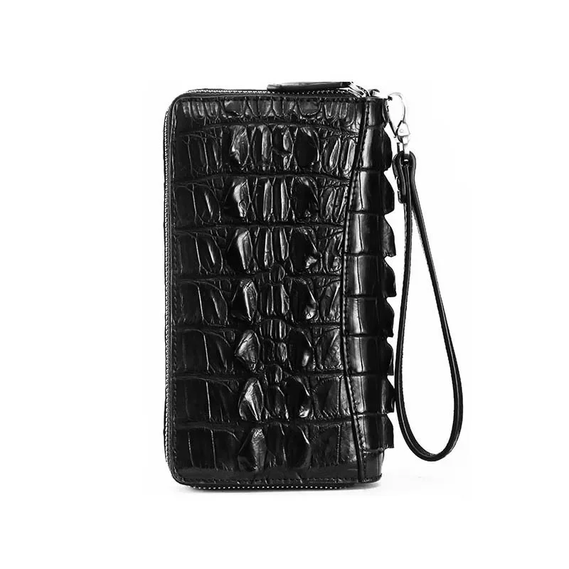 

Сумка Kadilaier из крокодиловой кожи, мужская сумка, кошелек из крокодиловой кожи, длинная сумка из натуральной крокодиловой кожи, ручная сумка