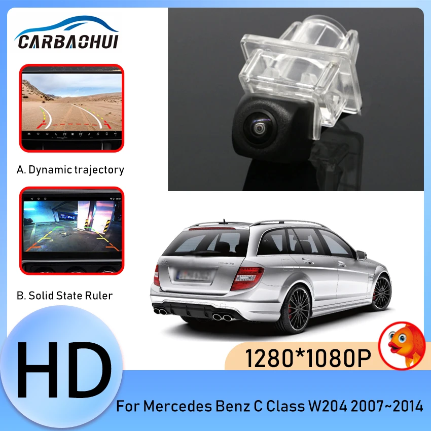 Car Rear View HD Camera Car Back Up Reverse Camera RCA Original Screen Compatible For Mercedes Benz C Class W204 2007~2014