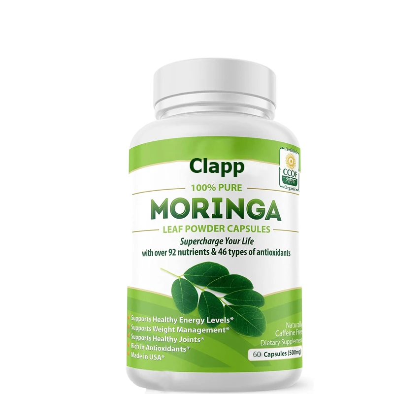 MORINGA capsules come from a single source of Moringa powder organic. Spicy wood leaves. Energy, metabolism, and immune support