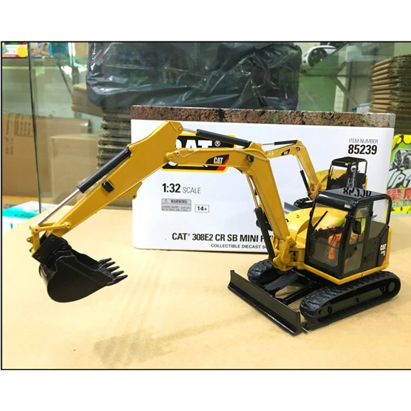 

DM Diecast 1:32 Scale CAT 308E2 CRSBMini Hydraulic Excavator Alloy Worker Car Model Collection Souvenir Ornaments 85239