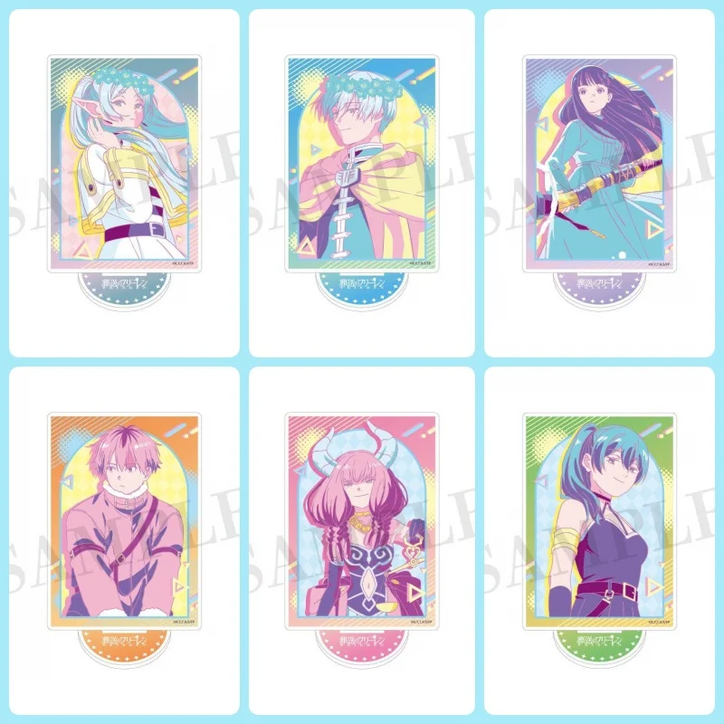 Anime Sousou no Frieren Cosplay Acrylic Figure Stand Model Plate Desk decoration at Beyond Journey's End Funeral keychain