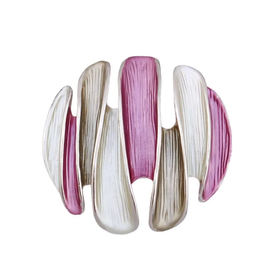 hot-selling enamel color round geometric magnetic brooch women's simple and advanced sense multi-functional chest b