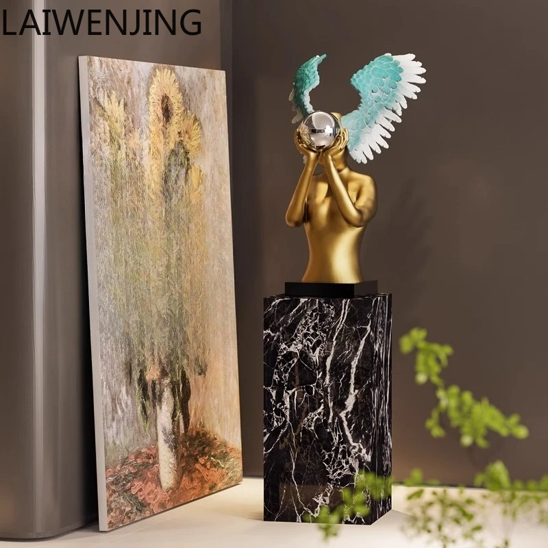 

MJY Modern Sculpture Ornament Blessing Angel Sales Office Clubhouse Floor Decoration