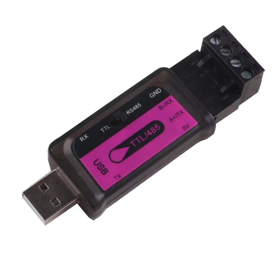 

USB TTL RS485 Serial Adapter CH340 Chip Interface Converter With Button Switches UART Signal