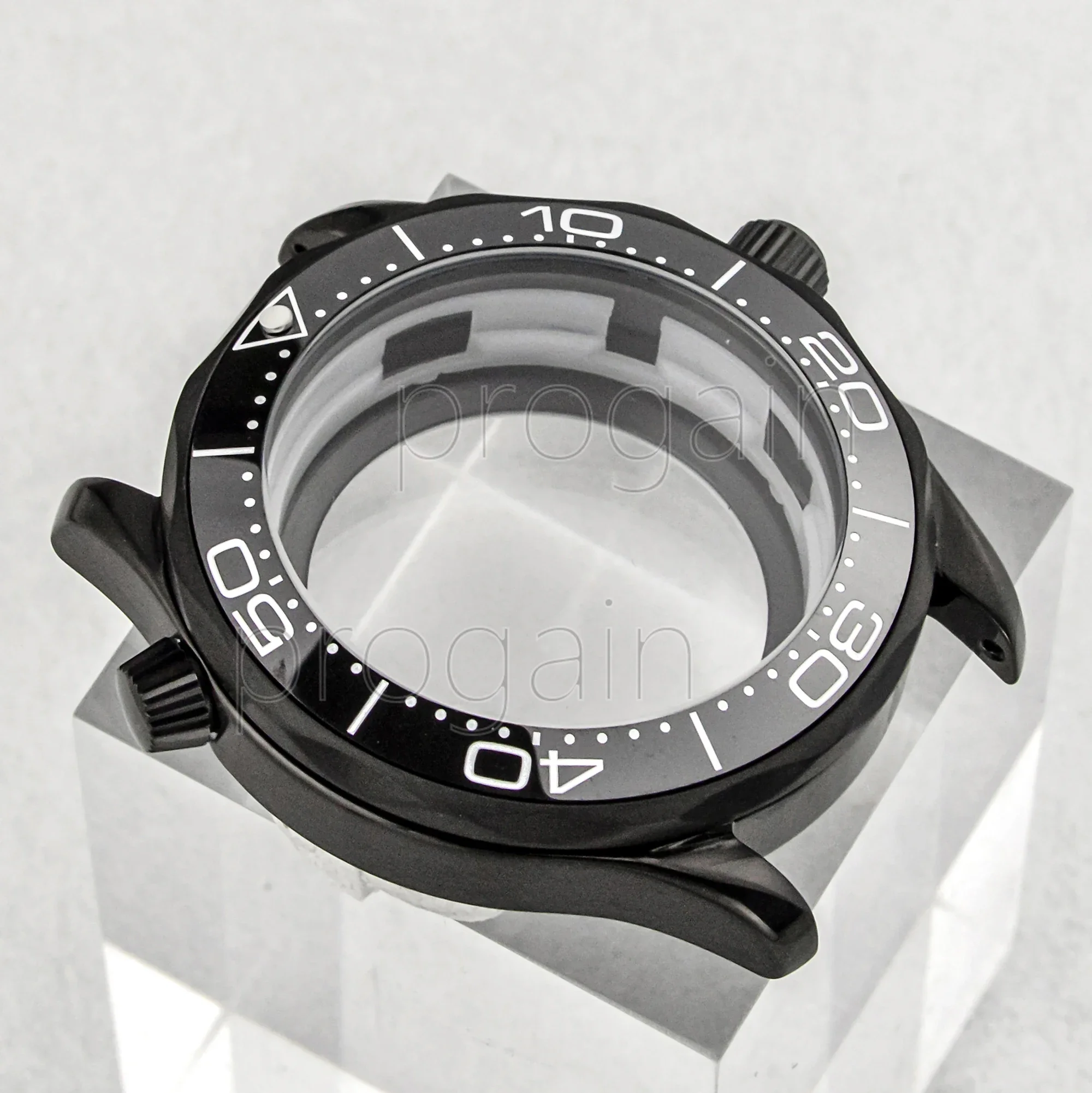 High Quality 41MM Stainless Steel watch Case for Seamaster 300 Sapphire Crystal Glass fit NH36 NH35 Automatic Movement mod parts