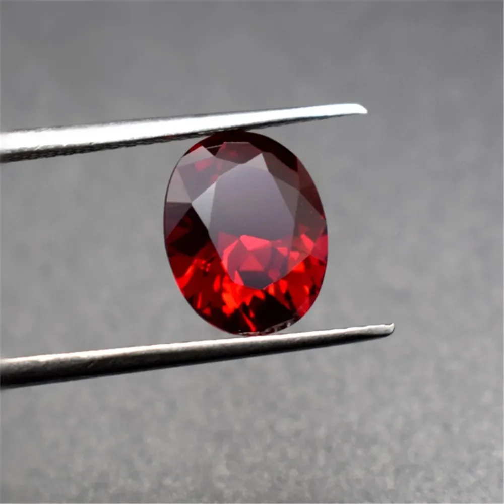 

Grade AAA Cutting Egg Shape Dark Blood Red Ruby Multiple Sizes to Choose