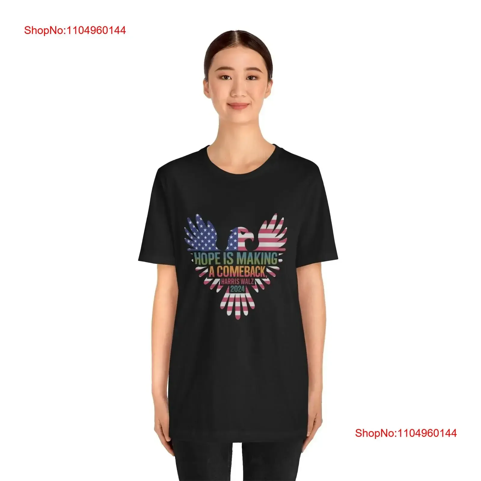 

Hope is Making a Comeback with Harris Walz 2024 Show Your Support T Shirt vintage Washed Unisex Top For Everyday Wear Slightly