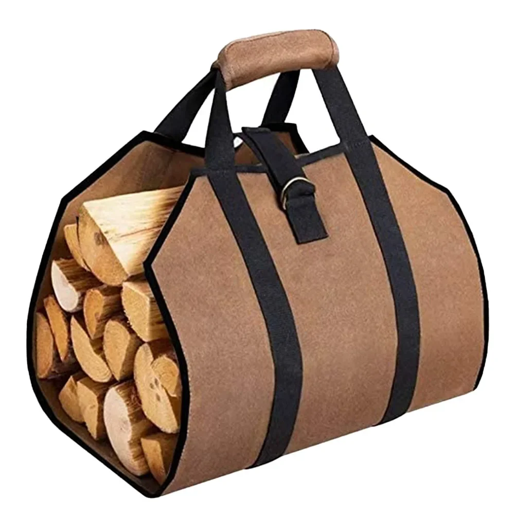 Firewood Tote Bag Firewood Storage Bag Transportation Of Firewood Withstand Heavy Loads Abrasion-resistant Fabrics