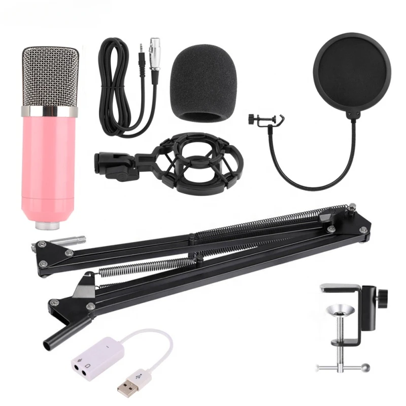 Professional Condenser Microphone BM-700 Pro Audio Studio Vocal Recording Mic computer