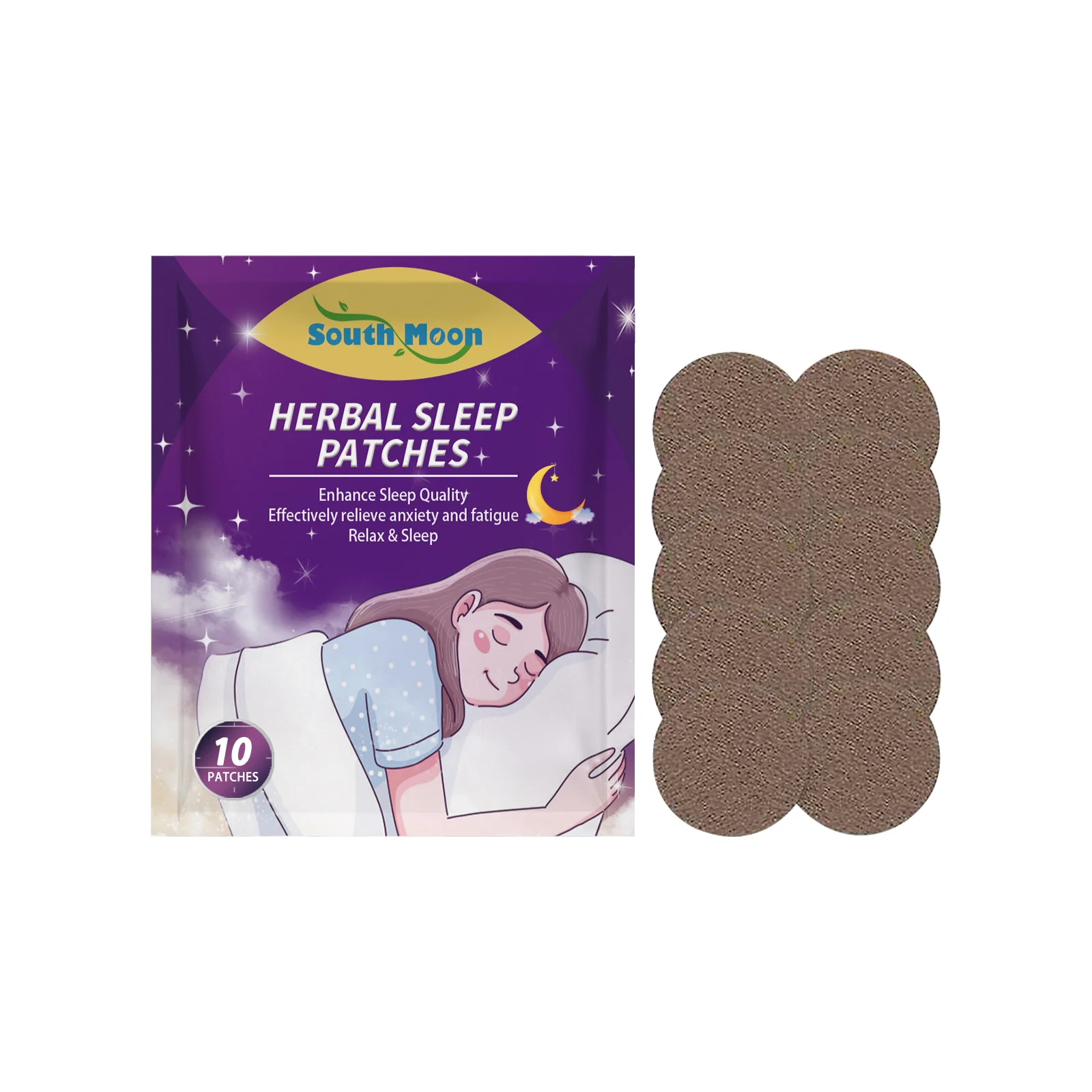 

South Moon sleep stickers, care for sleep, relax and relieve physical stress, body health care acupoint stickers