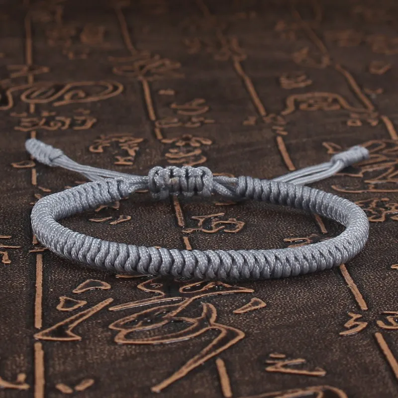 Tibetan Buddhist Bracelet Lucky Handmade Braided Adjustable King Kong Knot Red Thread Charm Bracelets for Women Men Couple Lover