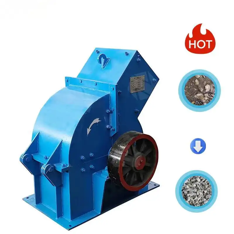 

High Efficiency Rock Breaking Hammer Mill Portable Copper Mine Stone Crusher Iron Plate, Stainless Steel, Aluminum Wire,