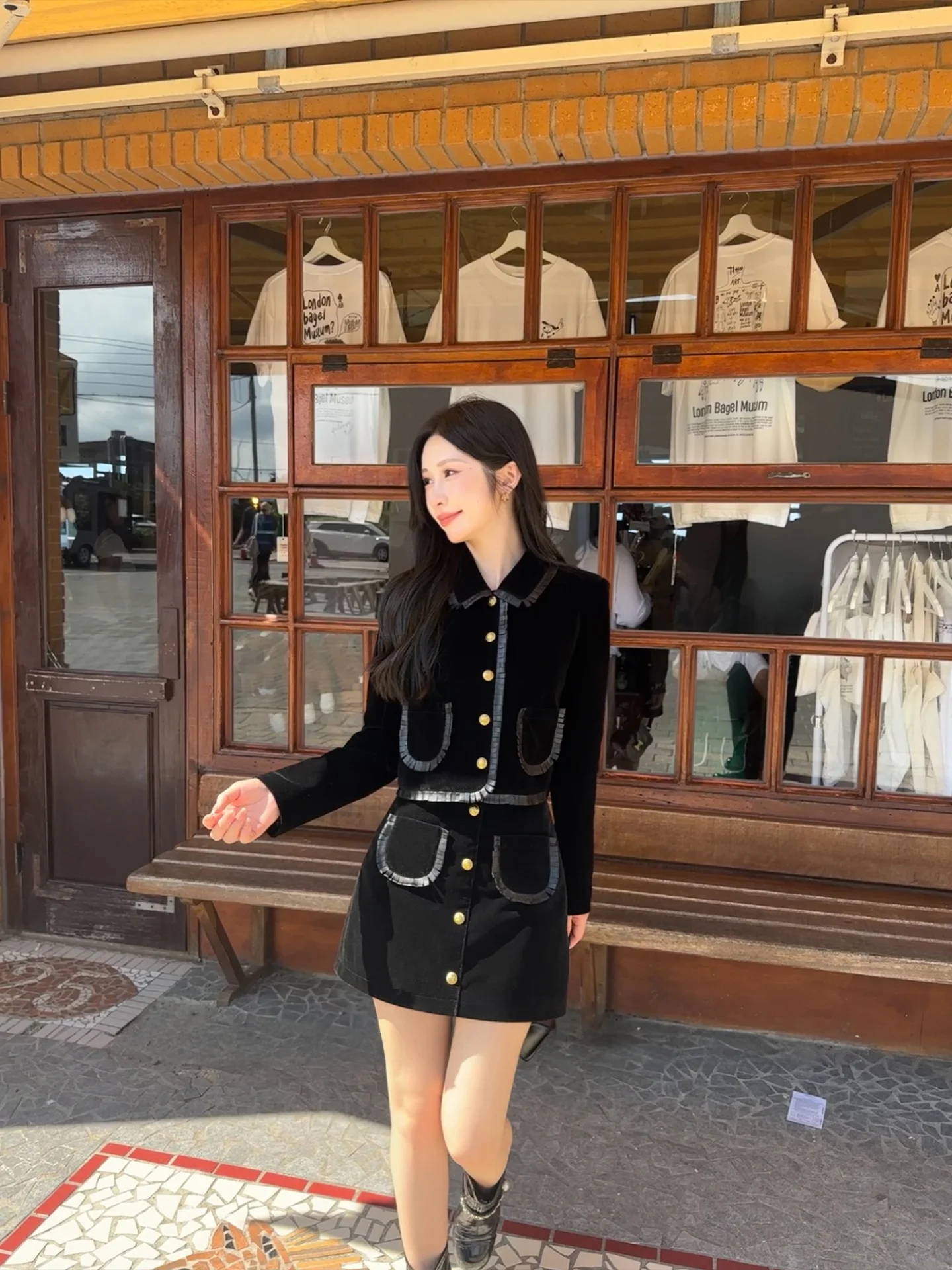 

Slimming High Waist A-Line Skirt for Women Casual Sle Polyester Fiber Urban Commute Suitable Vintage Versatile Skirt