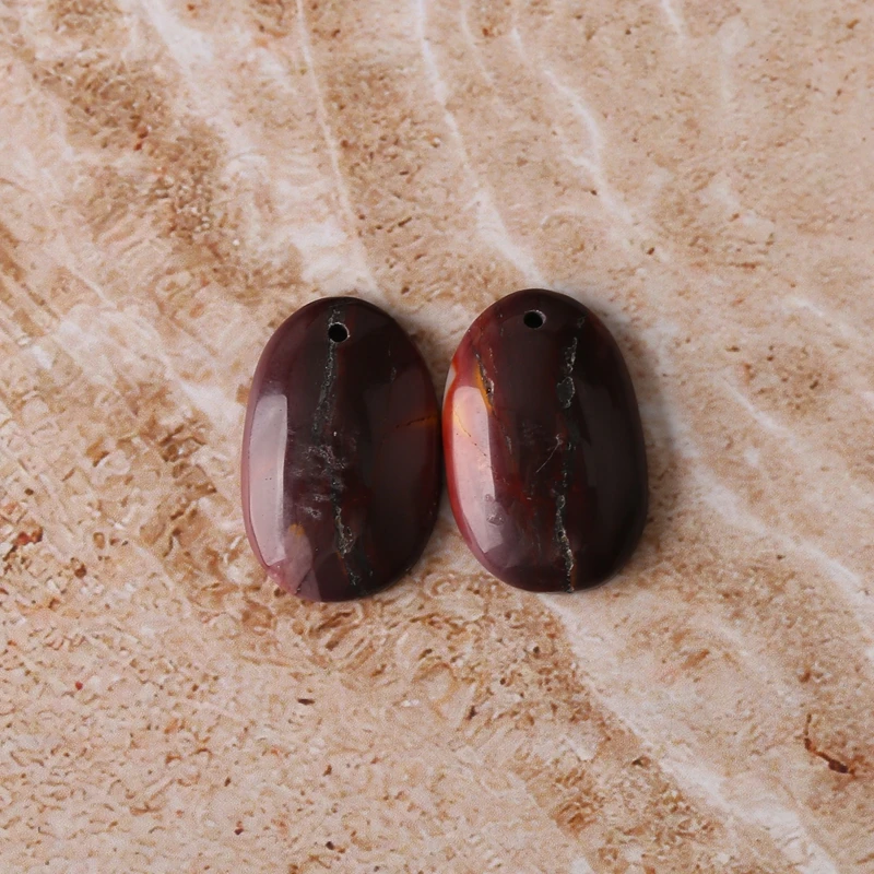 

Натуральный камень Mookite Jasper Cabochon бусины 20x13x4 мм 3,7 г модные ювелирные изделия серьги аксессуары