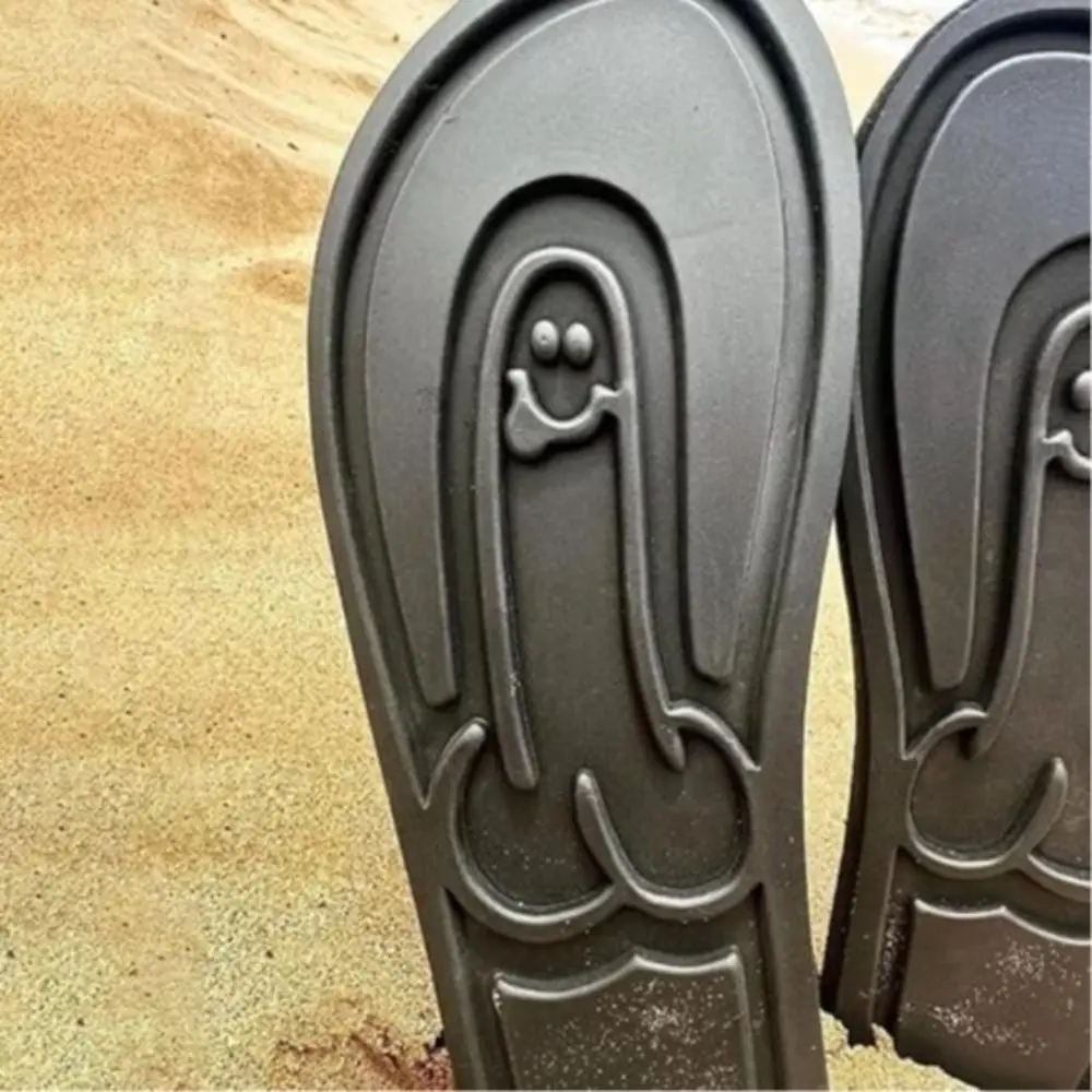 Size 39-45 Beach Flip Flops Non-slip Spoof Penis Flip Flops Comfortable Summer Beach Men's Beach Sandals for Men's