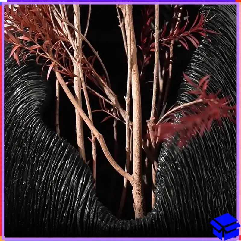 

Reliable Modern Resin Vase Coral Texture Tray Saucer Flower Vase Irregular Coral Pattern Home Decoration Handicraft Furnishings