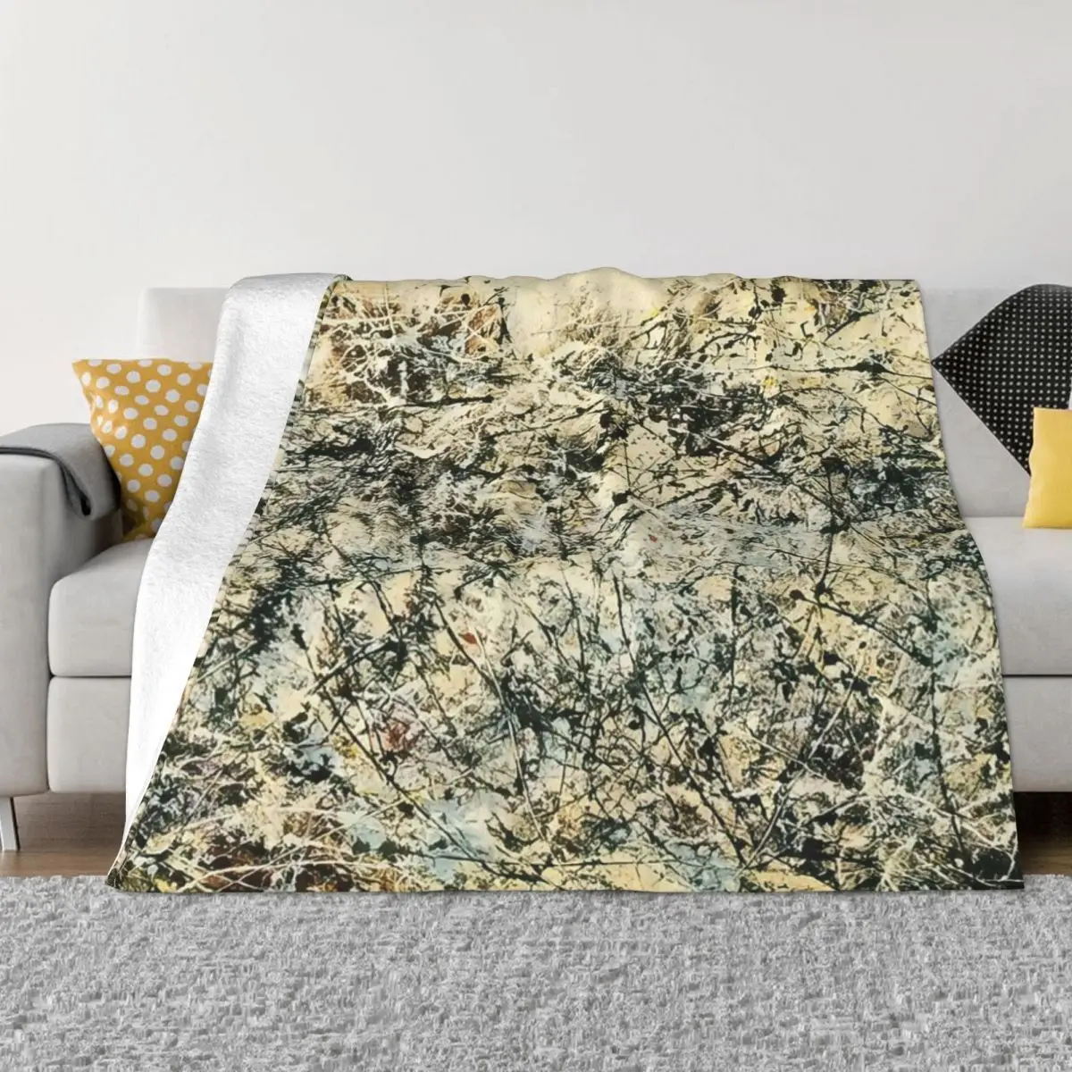 Jackson Pollock - No 1 1948 Home Bed Blanket Throw Blanket Winter Warm Blanket Throw Blanket