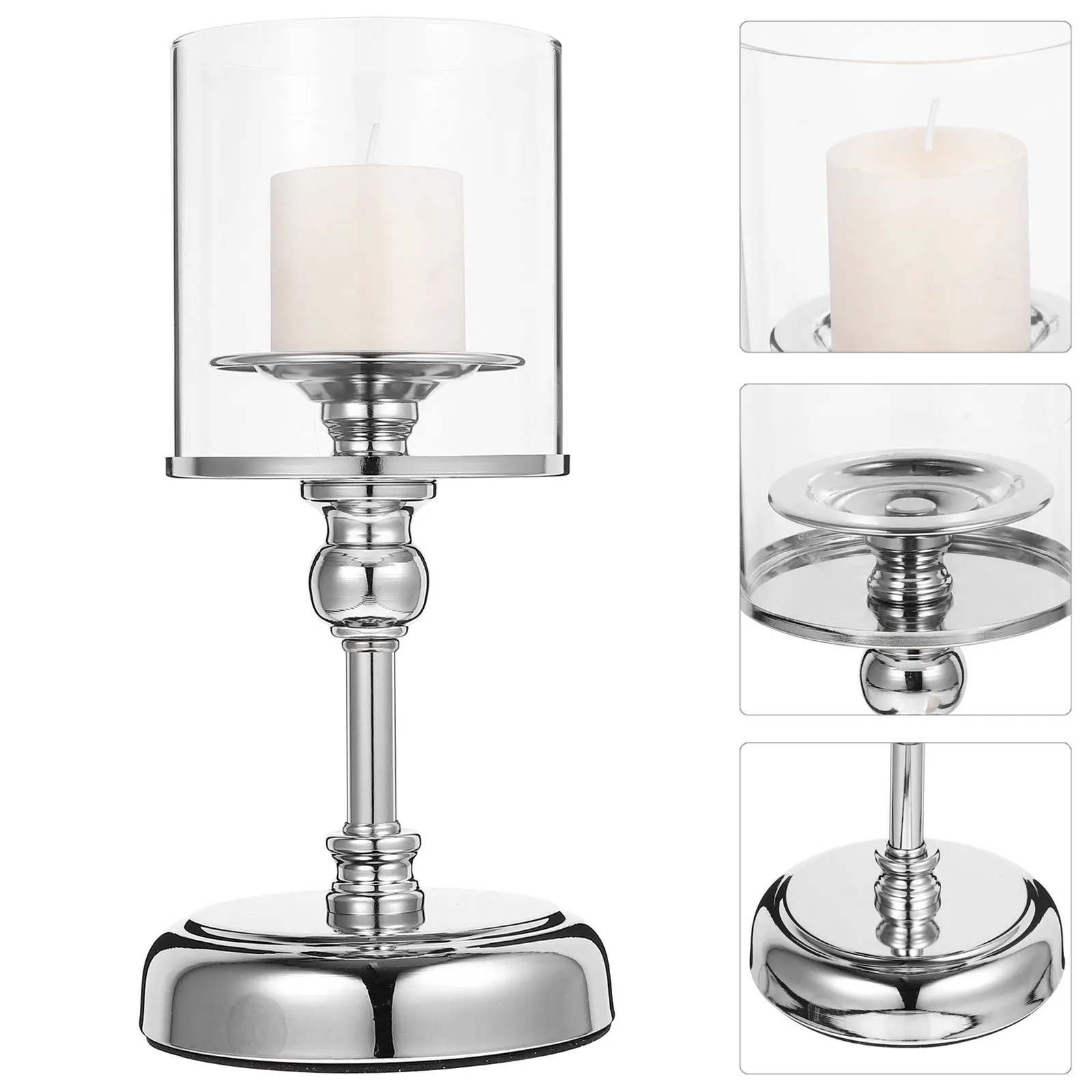 

Elegant Metal Taper Candlestick Holder Wedding Table Decor Vintage Rustic Holder For Party Home Decoration