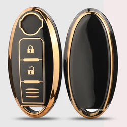 jingyuqin New Arrival TPU Car Key Shell Case Fob For Nissan ALTIMA MAXIMA Murano Versa Teana Sentra 2 Buttons Smart Key