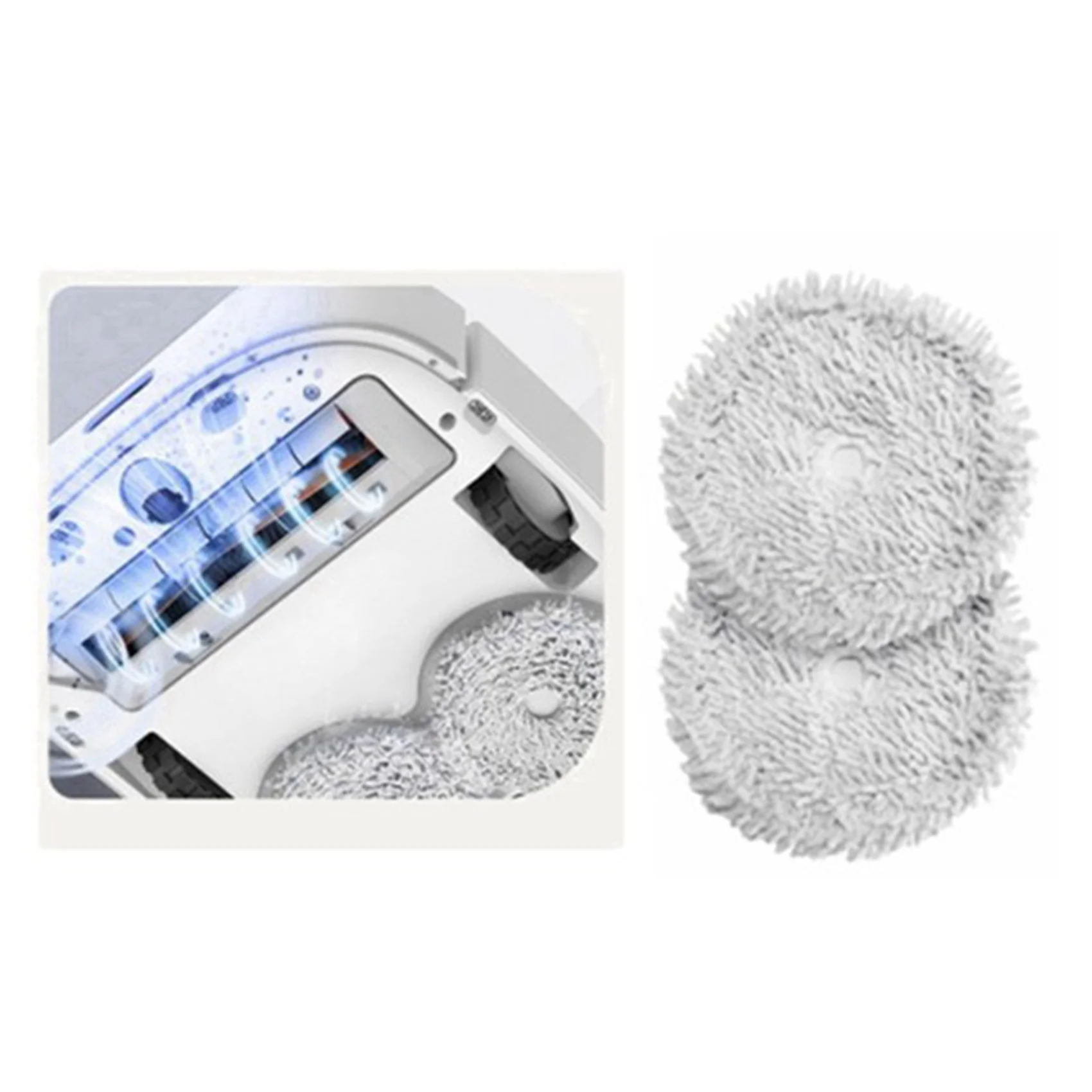 

ABHU Mop Cloth For Dreame Bot W10 / W10 Pro Sweeping Robot Vacuum Cleaner Accessories Replacement Mop Pad Spare Parts