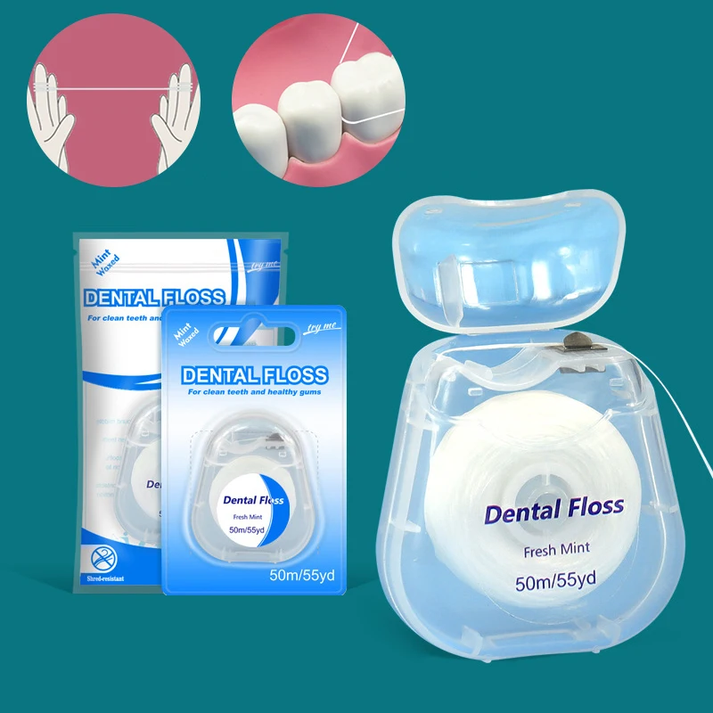 

Портативный набор для чистки зубов (50 шт.) с футляром: практичные принадлежности для гигиены полости рта