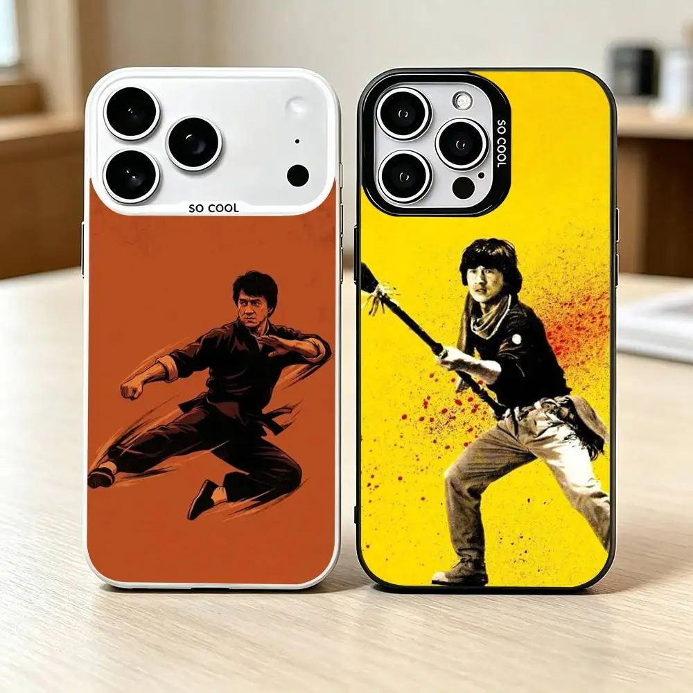 

Action star J-Jackie C-Chan Phone Case For iPhone 17,16,15,14,13,12,11 Plus,Pro Max,XS,Colorful Silver Phone case