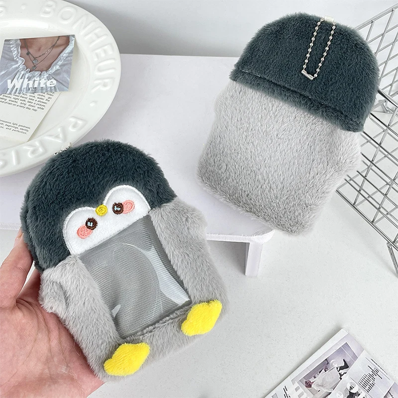 1pcs Plush Card Holder Fluffy Photocard Holder Bus Card Sleeve ID Bank Credit Card Holder Protector Stationery