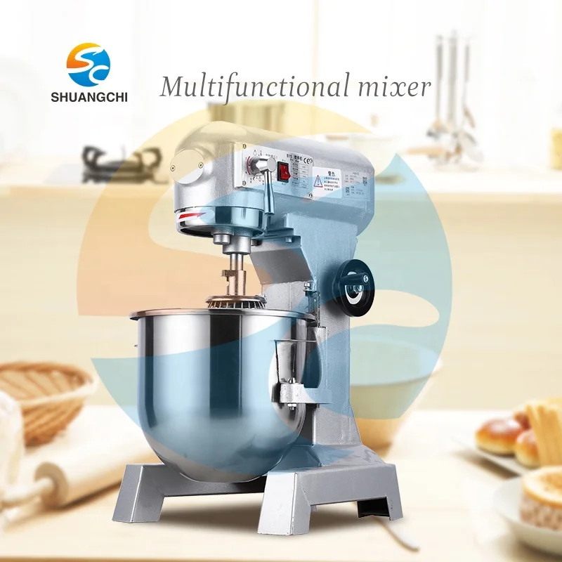 3 in 1 Planetary Mixer Flour Kneader 2 Speed Adjustable Dough Mixer 50Kgs Heavy Duty Industrial Flour Mixer Amasadora Machine