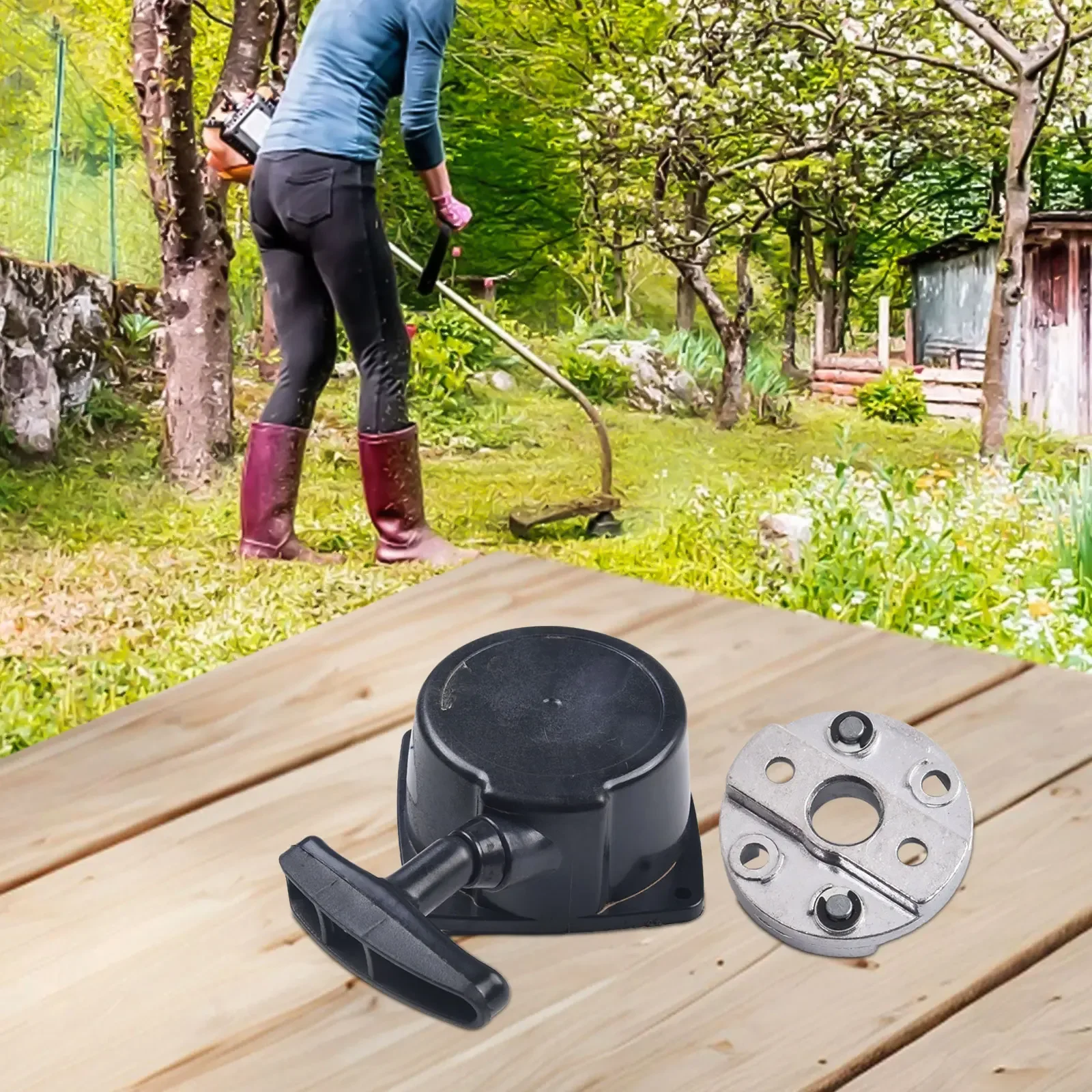 

Recoil Pull Starter Easy to Install Replacement Recoil Pull Starter Fits For KASEI KS360 EB650 EBD600 Hedge Trimmer Brushcutter