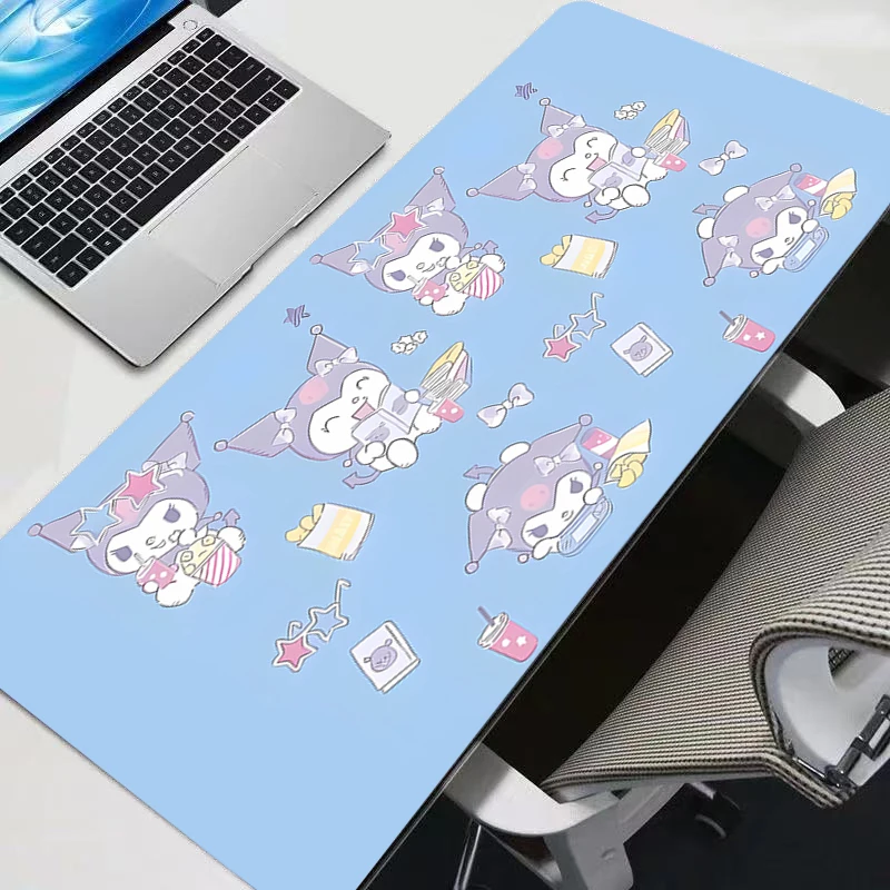 Kuromi Mouse Pad Large XXL PC Desk Mat Gamer Office Carpet Keyboard Table Gaming Accessories durable anime max Mousepad