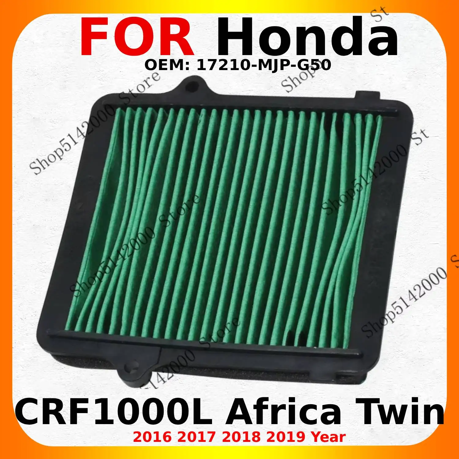 

For Honda CRF1000L CRF 1000 L Africa Twin 2016 2017 2018 2019 OEM:17210-MJP-G50 Motorcycle Engine Air Filter Intake Cleaner