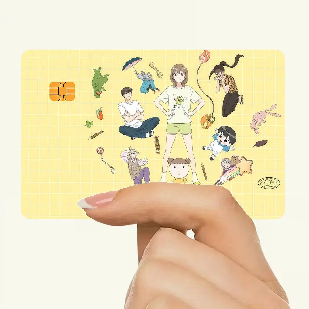 M-maru Is A P-puppy Chibi Cute Waterproof Skin Protector Stickers For Bank Cards Credit Cards Debit Cards Public Transport Cards