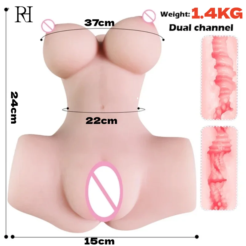 Sex Toys for Men Vagina Male Masturbators Dolls Real Pussy Anus Vagina Sextoys Big Breast Ass Adult Product 3D Realistic Masturb