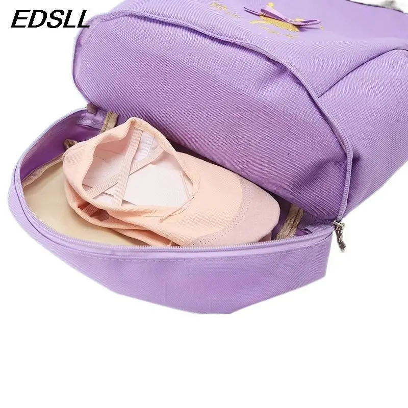 Children's Dance Drawstring Backpack Girl Sports Dancing Daypack Storage Package School Backpack Latin Dancing Kid Ballet Ba