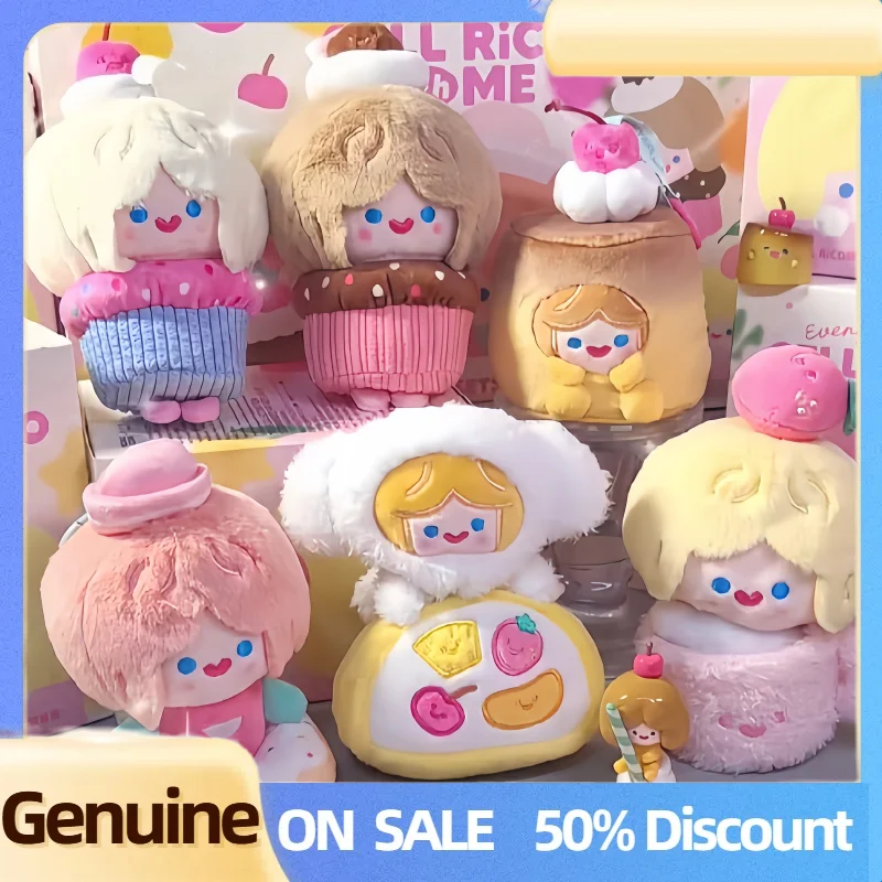 

New Cell Rico Happy Sweets Series Blind Box Plush Bag Pendant Doll Trendy Toys Rico Mystery Box Collect Doll Birthday Girl Gift