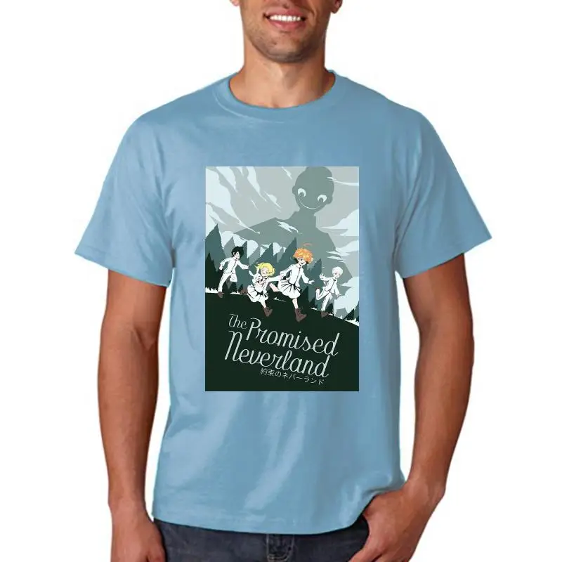 The Promised Neverland Ray Norman Emma Run Away From Mom Black T-Shirt Fashion Classic Tee Shirt