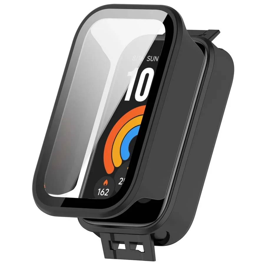 Tempered Glass + Case For Xiaomi Mi Band 11 Active Screen Protector Hard PC Protective Shell Cover For Mi Band 11 Active Bumper