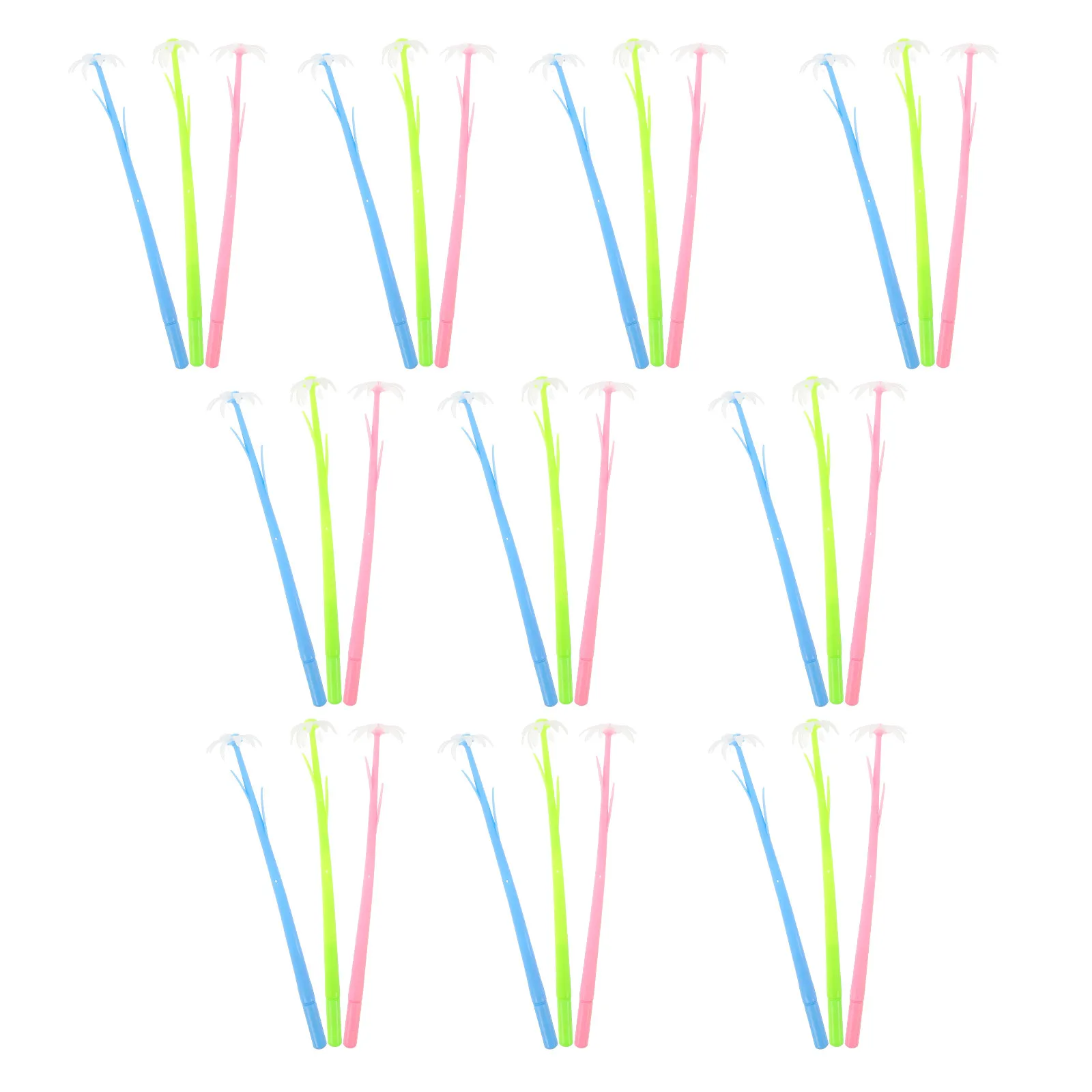 

30Pcs Color Changing Flower Gel Pens Creative Design Fluent Writing Pens for Students School Accessories Cute Writing Supplies