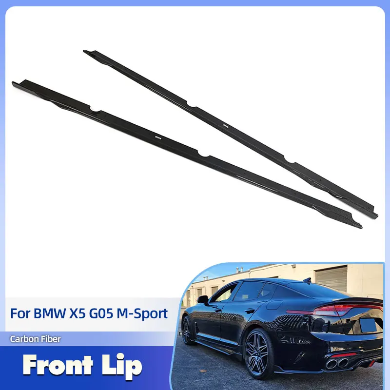 

Car Side Skirts Carbon Fiber for KIA Stinger GT EX Hatchback 4-Door 2018-2023 Side Door Bumper Apron Lip Extensions Body Kits