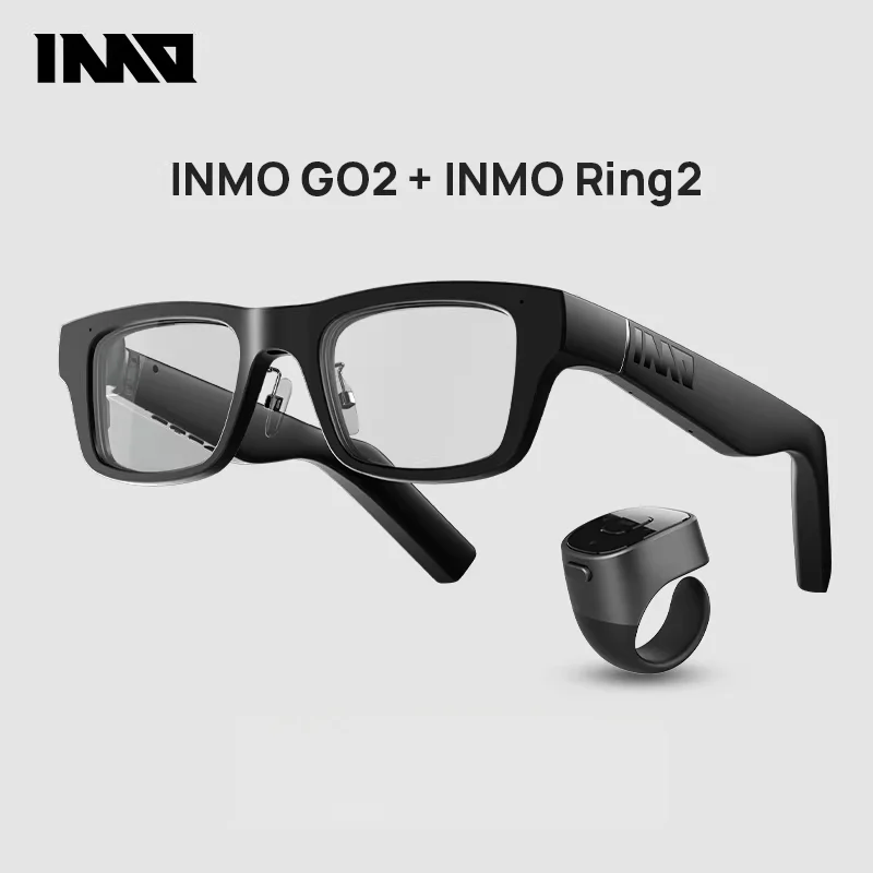 2026 INMO GO 2 AR Smart Glasses Real-time Translation 40 Languages AI Assistant Offline 2000 Nits Display