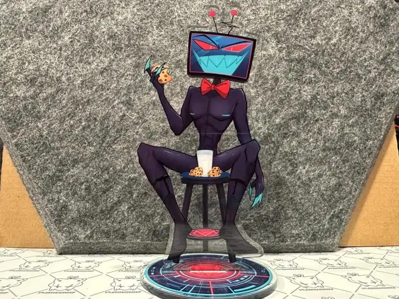 15Cm Acrylic Standees for Hazbin Hotel Creative Desktop Decorations Anime Character Standing Plates Niffty Vaggie Charlie Husk