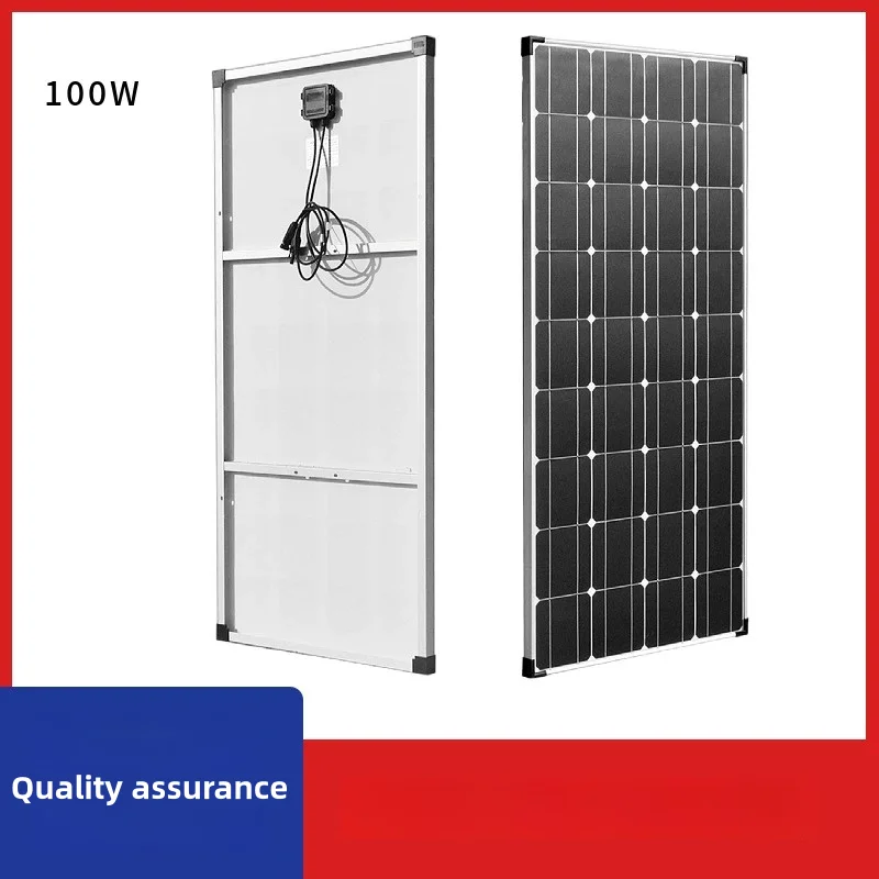 Solar Photovoltaic Panel 100W Solar Panel Anti Glass With Frame Flexible Solar Panel